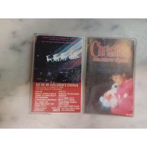 Vintage Children's Christmas Cassettes Pair